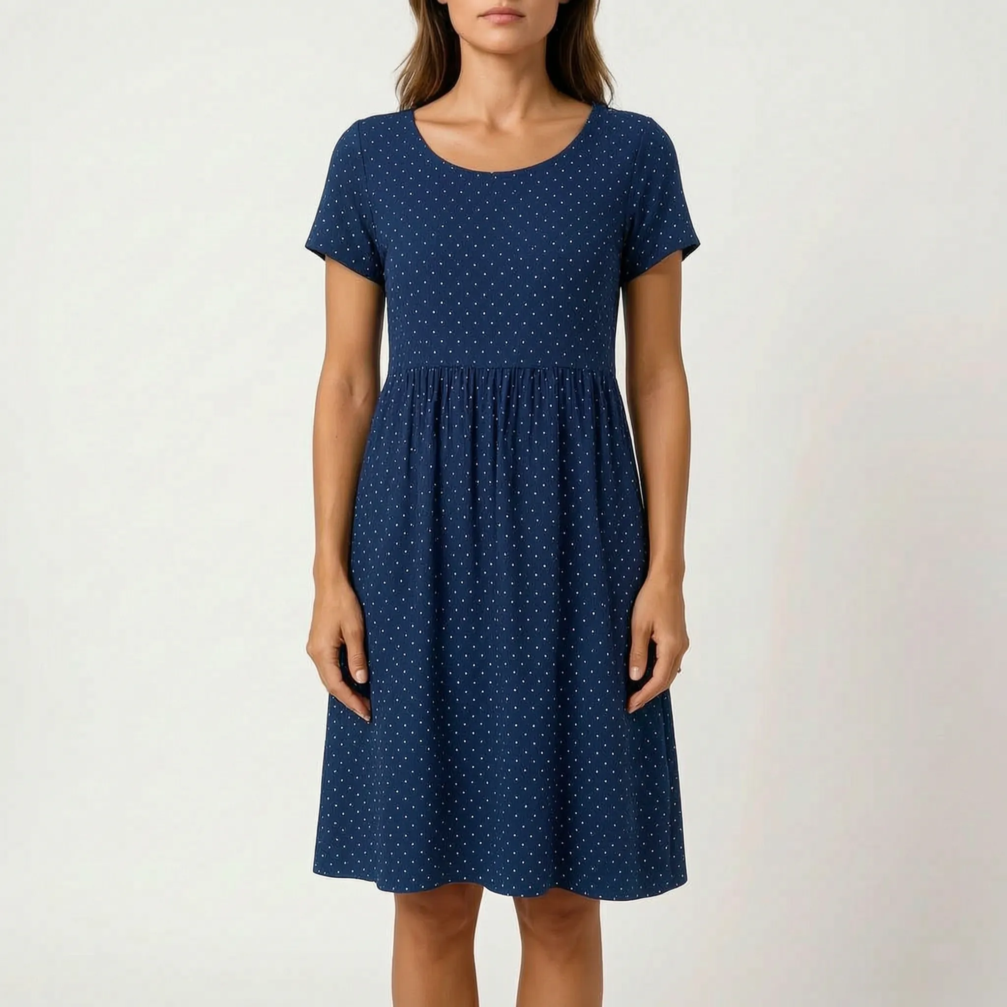 AureliaDress  - A-Line Short Sleeve Midi Dress Holiday Wear