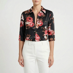 Aurelia  - Fitted Long-Sleeve Blouse Office Dressing