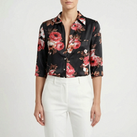 Pink & Black Floral