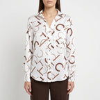 Aurelia  - Fitted Long-Sleeve Blouse Office Dressing