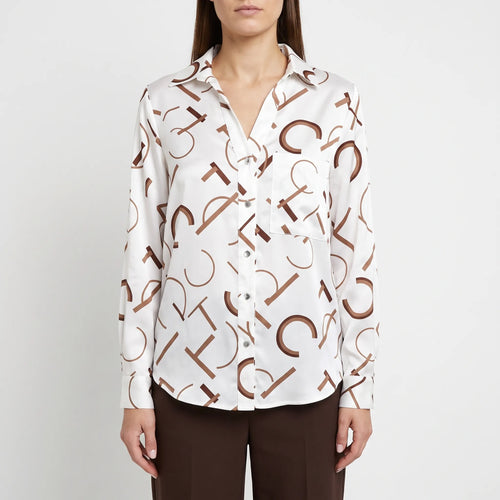 Aurelia  - Fitted Long-Sleeve Blouse Office Dressing
