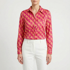 Aurelia  - Fitted Long-Sleeve Blouse Office Dressing