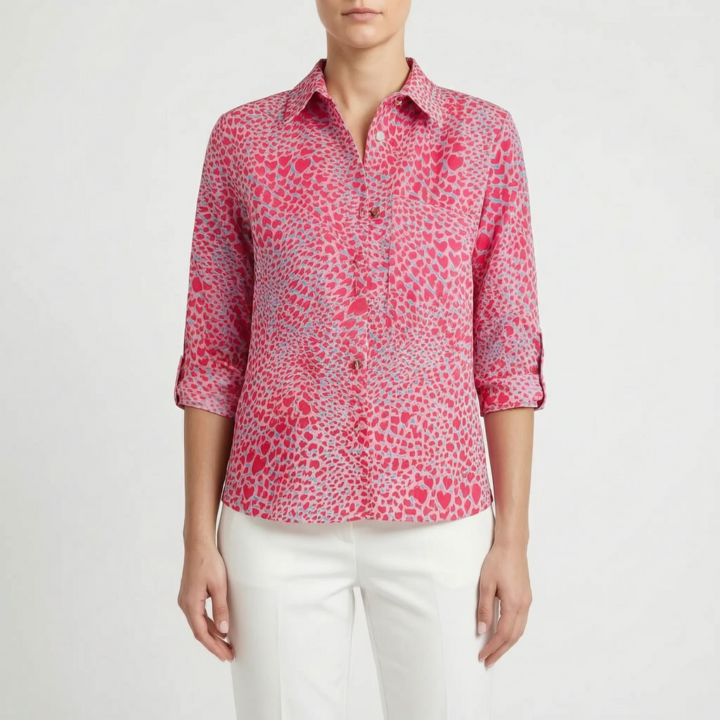 Aurelia  - Fitted Long-Sleeve Blouse Office Dressing