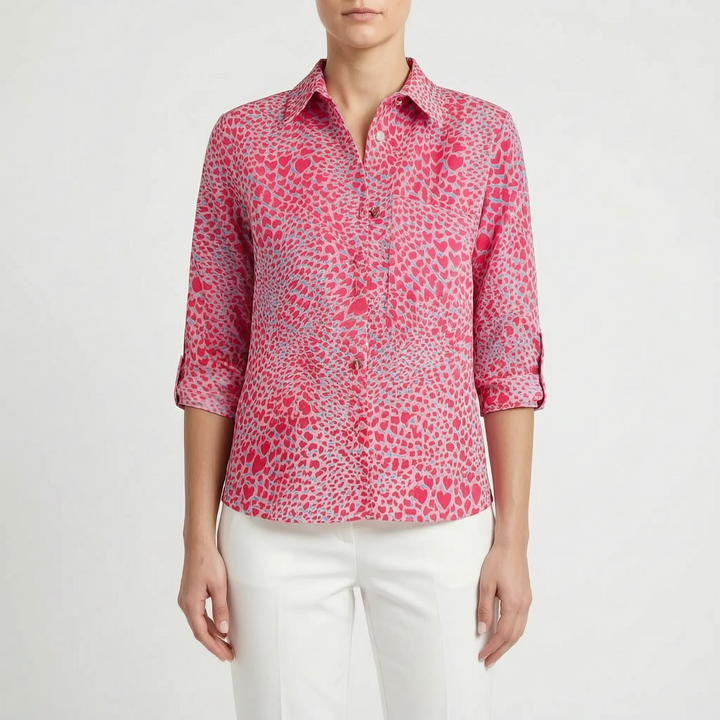 Aurelia  - Fitted Long-Sleeve Blouse Office Dressing