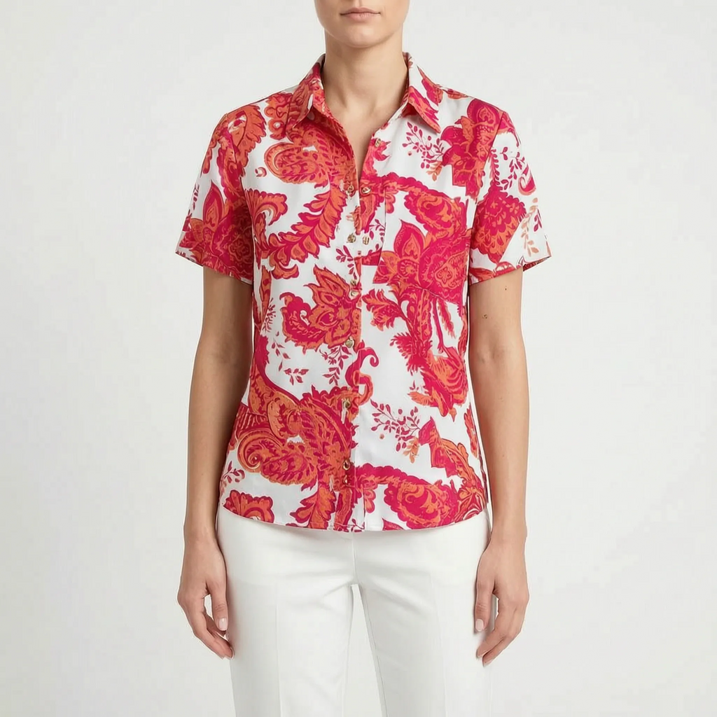 Aurelia  - Fitted Long-Sleeve Blouse Office Dressing