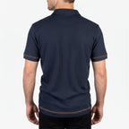Aurelo  - Textured Short Sleeve Smart Casual Polo Shirt Casual Outings