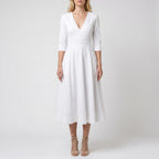 Avelora - V-Neck Midi Dress