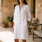 Avelyn - Relaxed Button-Down Shirt Dress