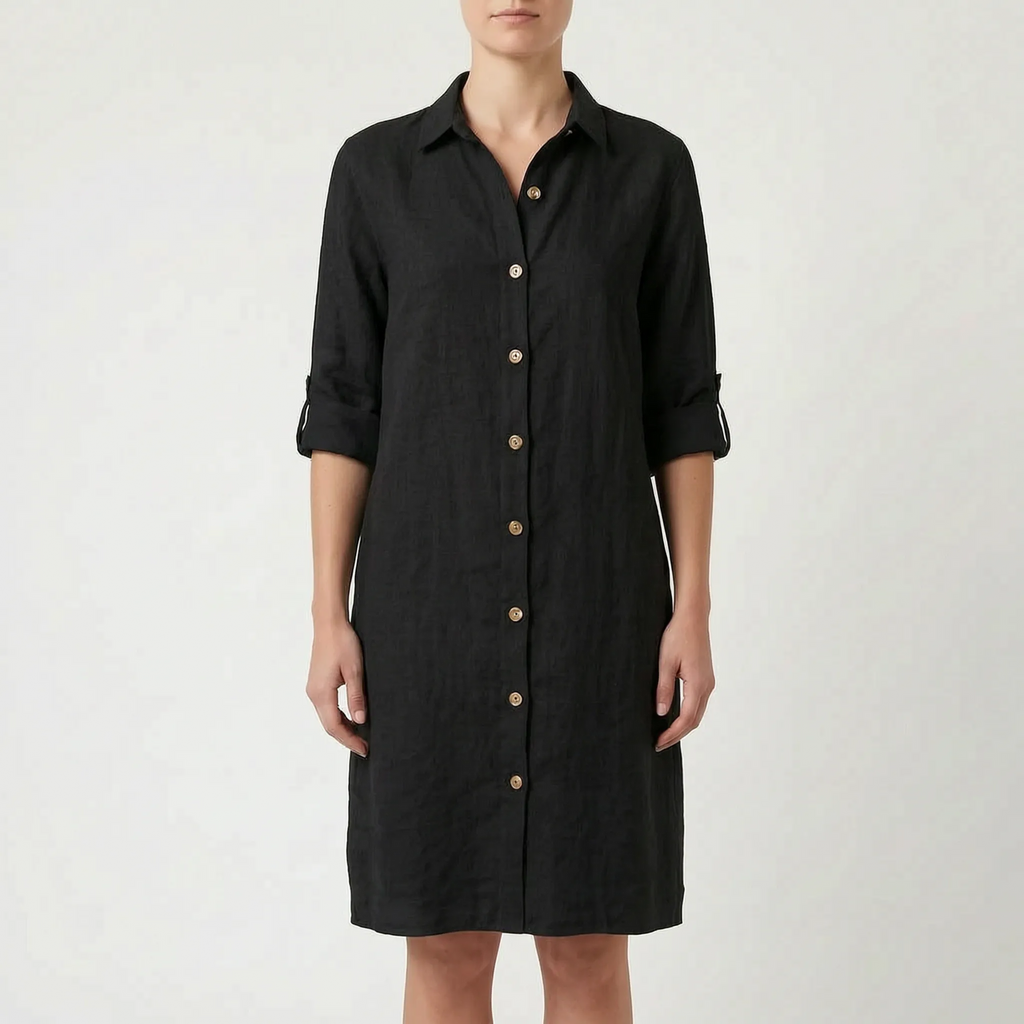 Avelyn - Relaxed Button-Down Shirt Dress