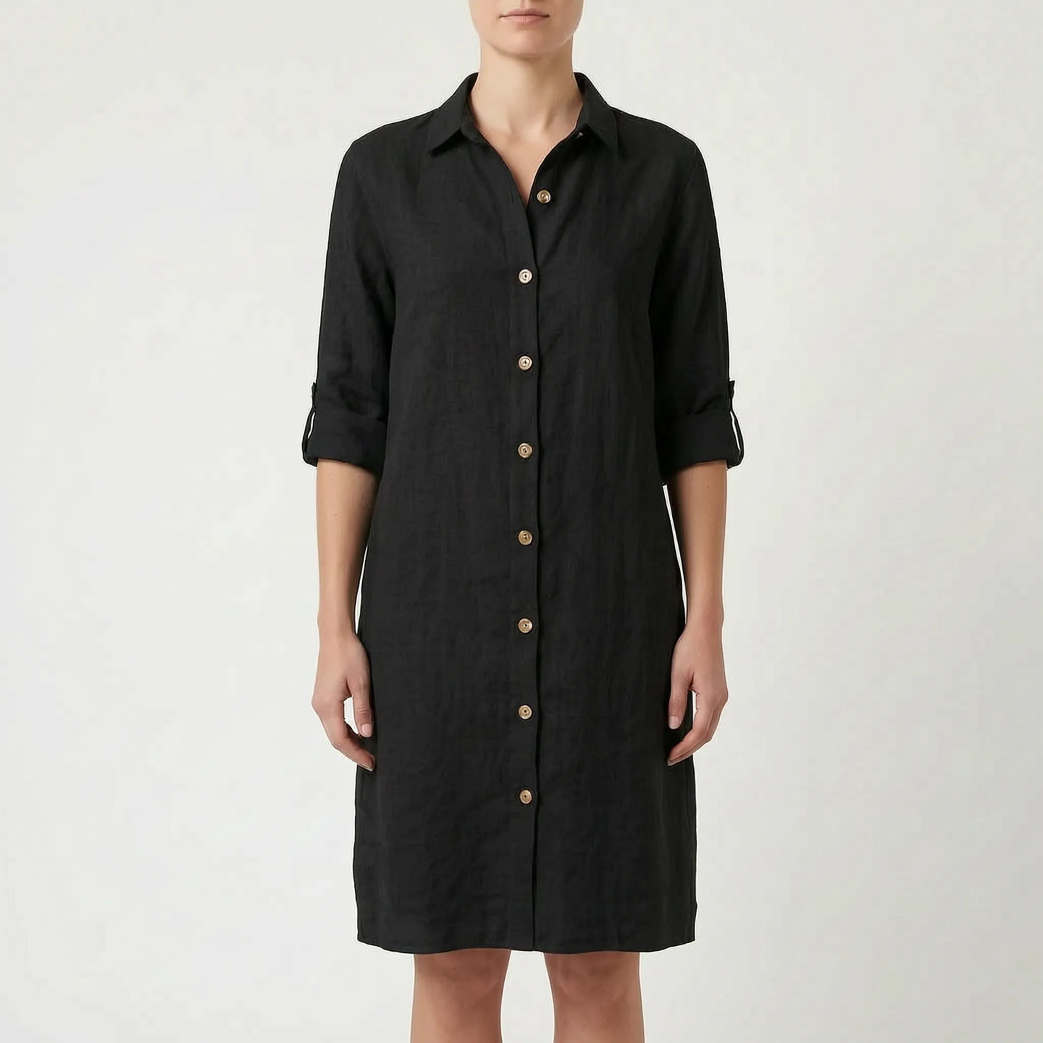Avelyn - Relaxed Button-Down Shirt Dress
