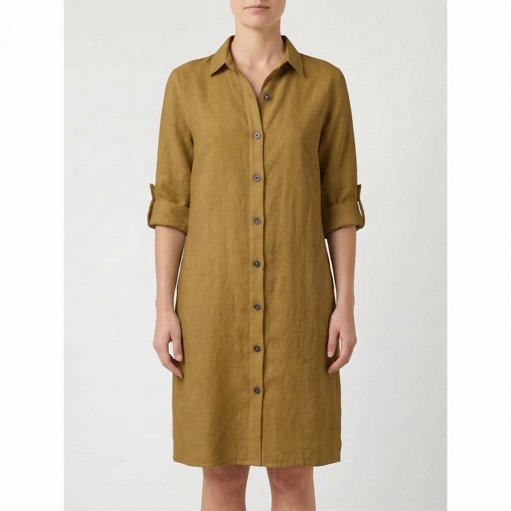 Avelyn - Relaxed Button-Down Shirt Dress