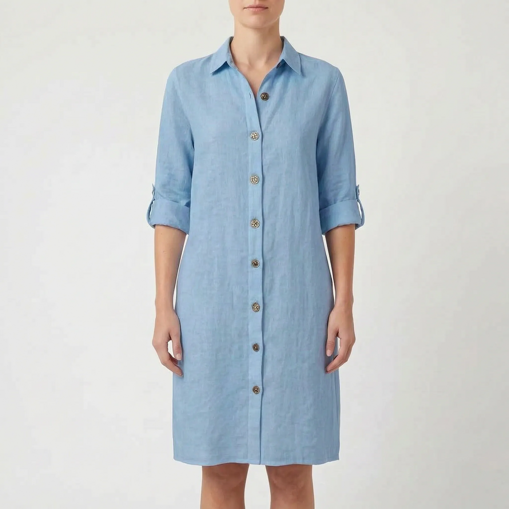 Avelyn - Relaxed Button-Down Shirt Dress