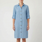 Avelyn - Relaxed Button-Down Shirt Dress