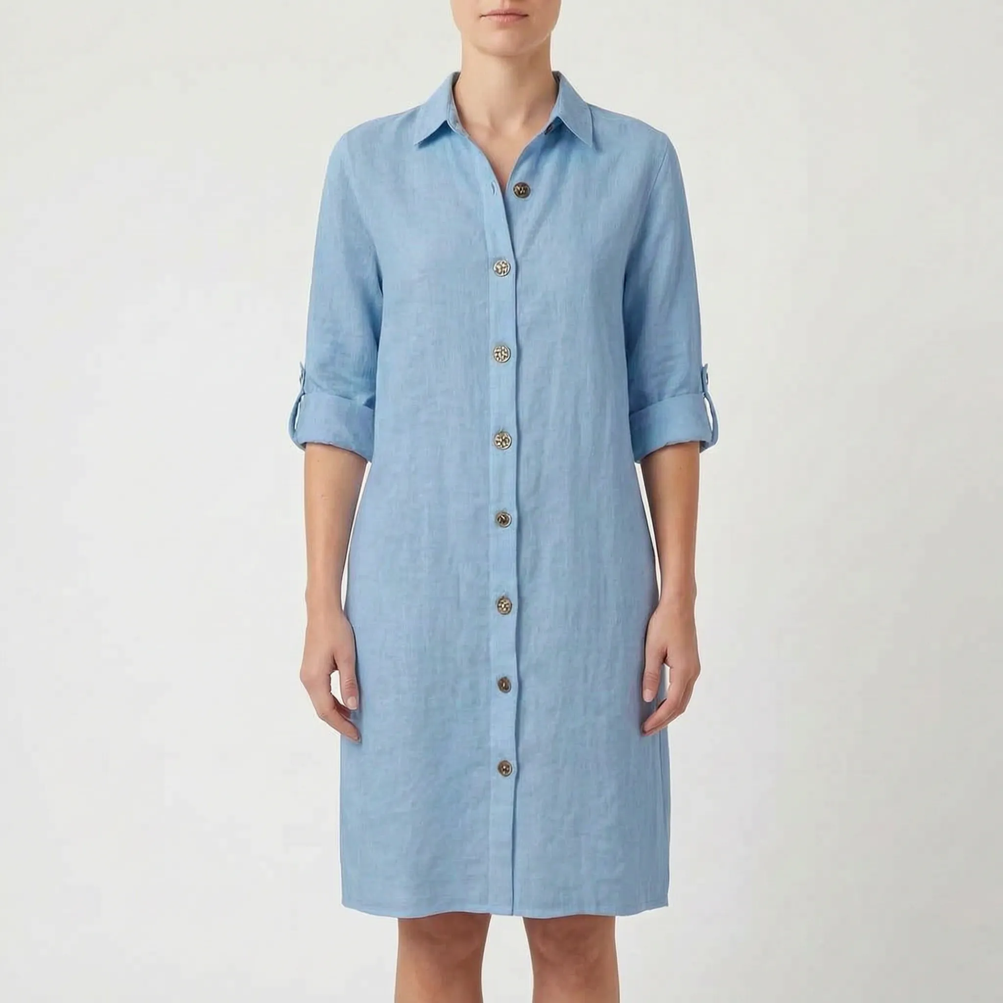Avelyn - Relaxed Button-Down Shirt Dress