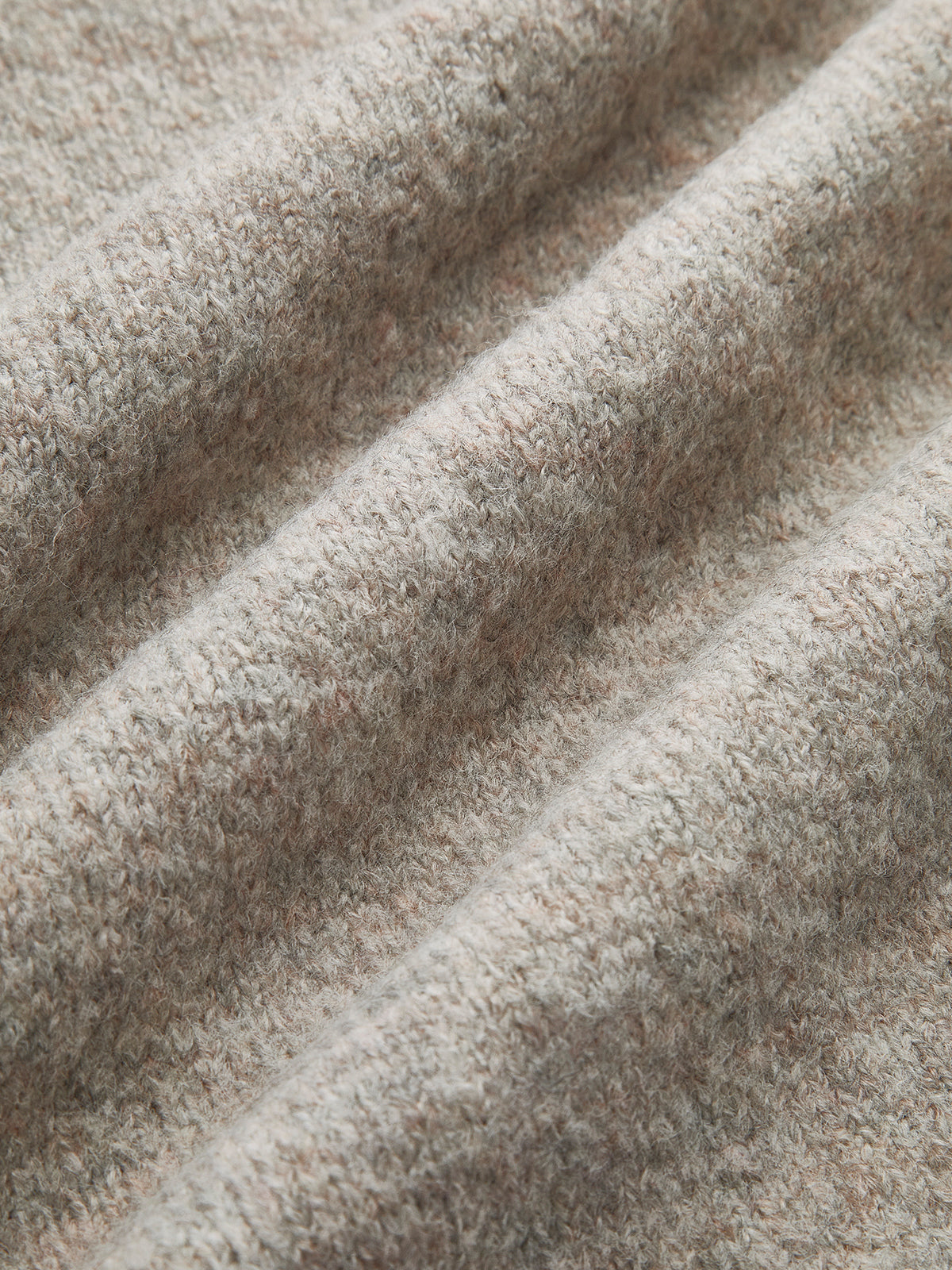 Women's camel crew neck jumper with long sleeves and ribbed trims