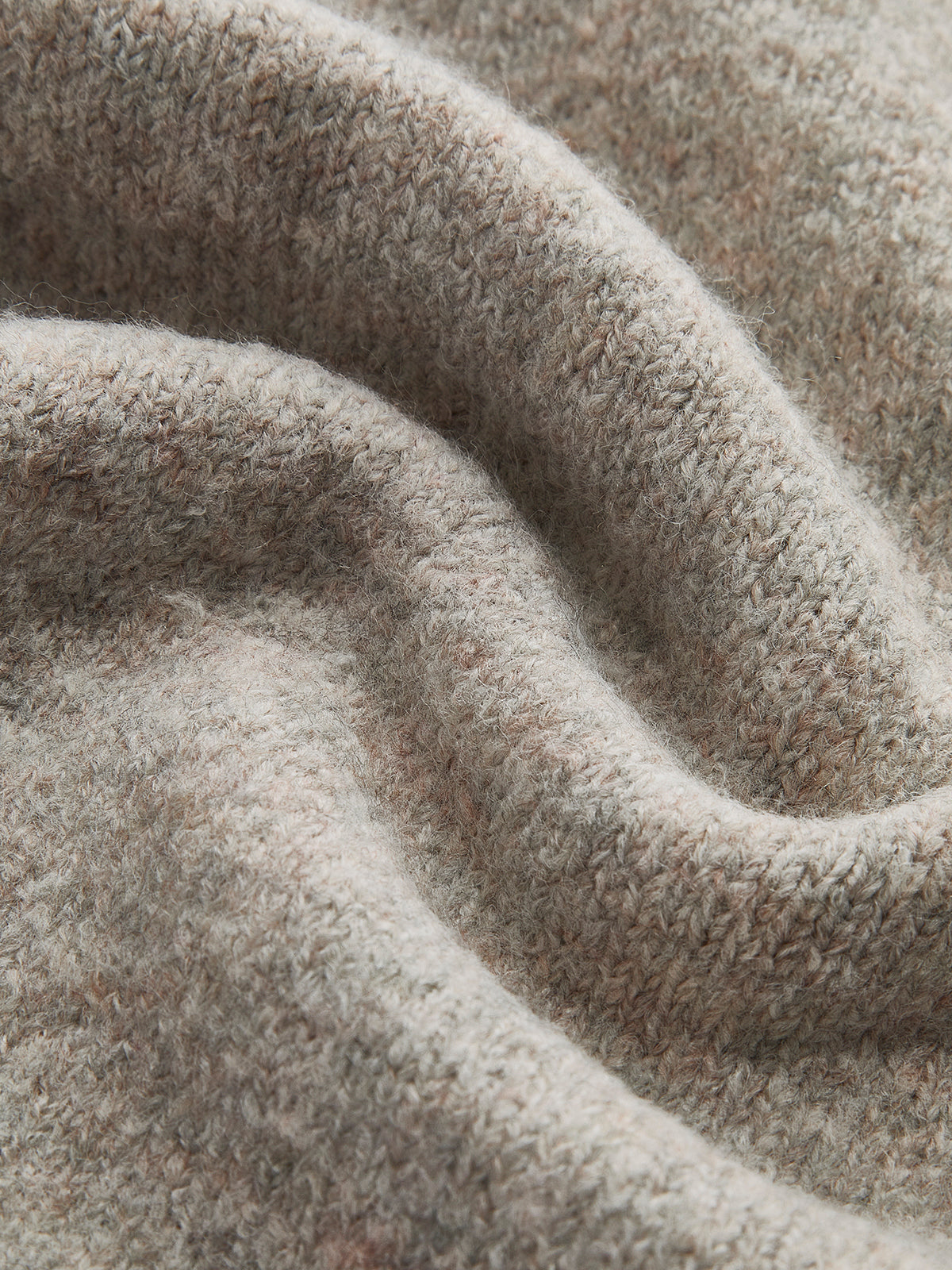 Women's camel crew neck jumper with long sleeves and ribbed trims