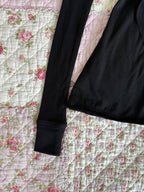 Women's wrap babydoll top with V-neck and tie waist
