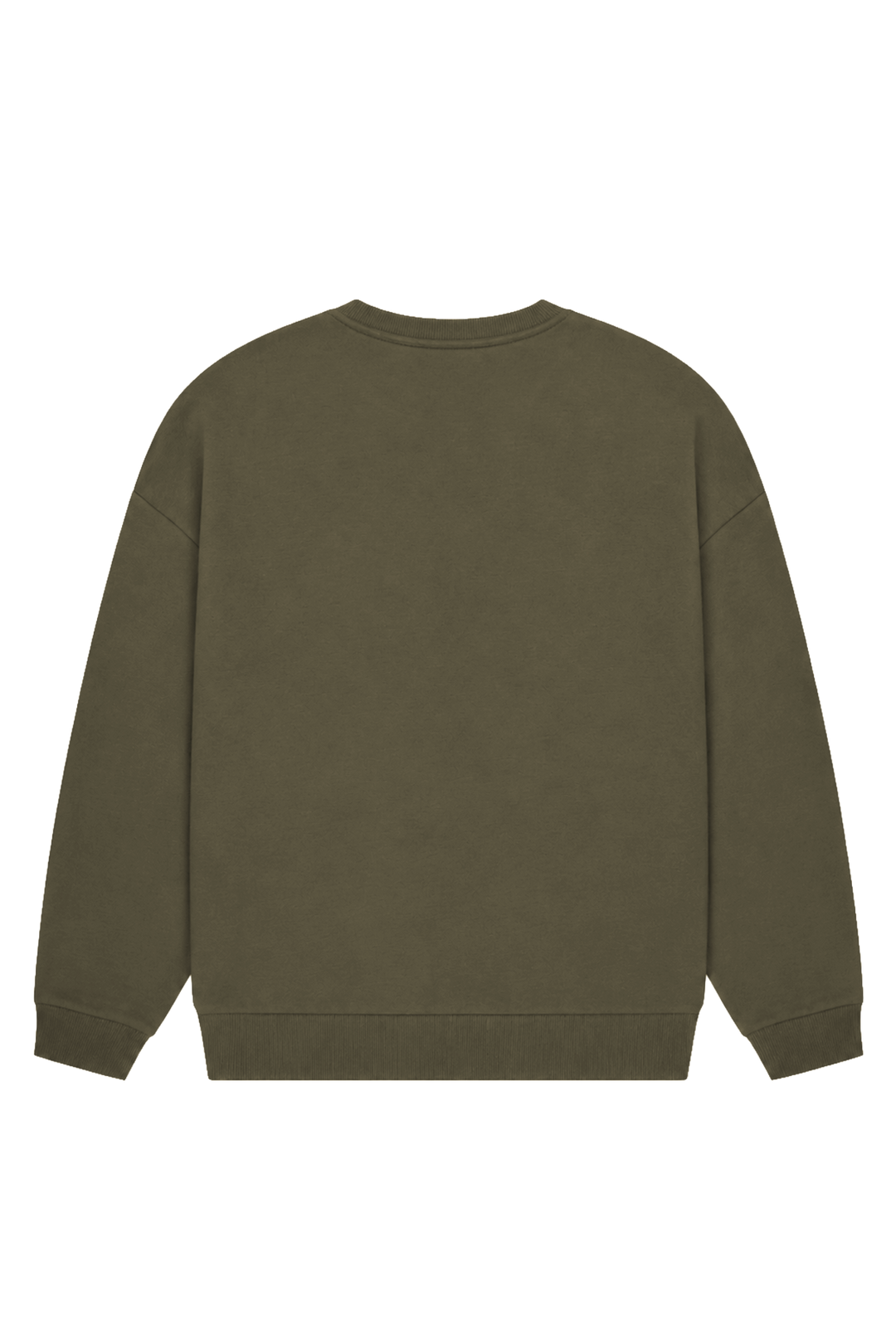 Women's green logo crewneck sweatshirt with long sleeves