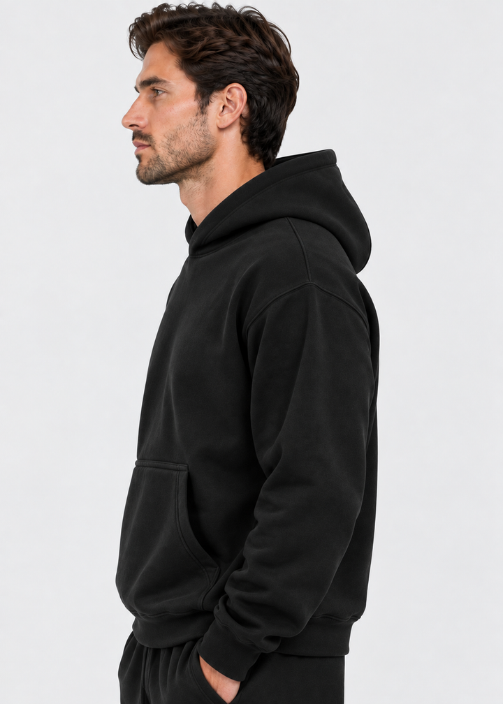 Men's hoodie and jogger set with kangaroo pocket