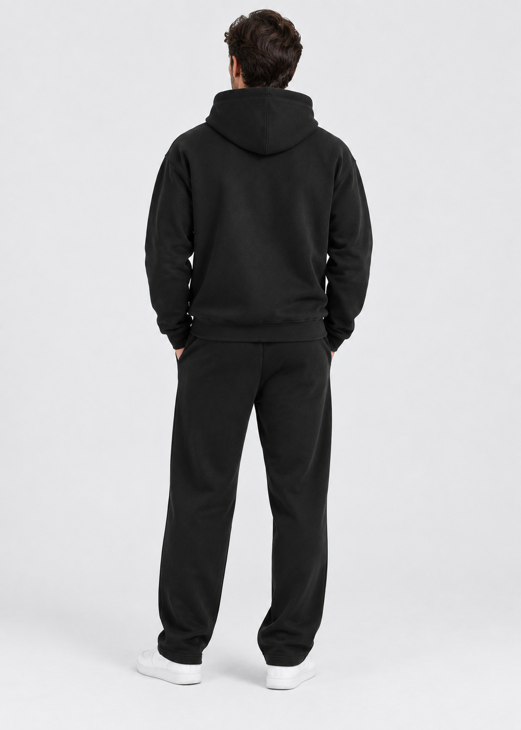 Men's hoodie and jogger set with kangaroo pocket