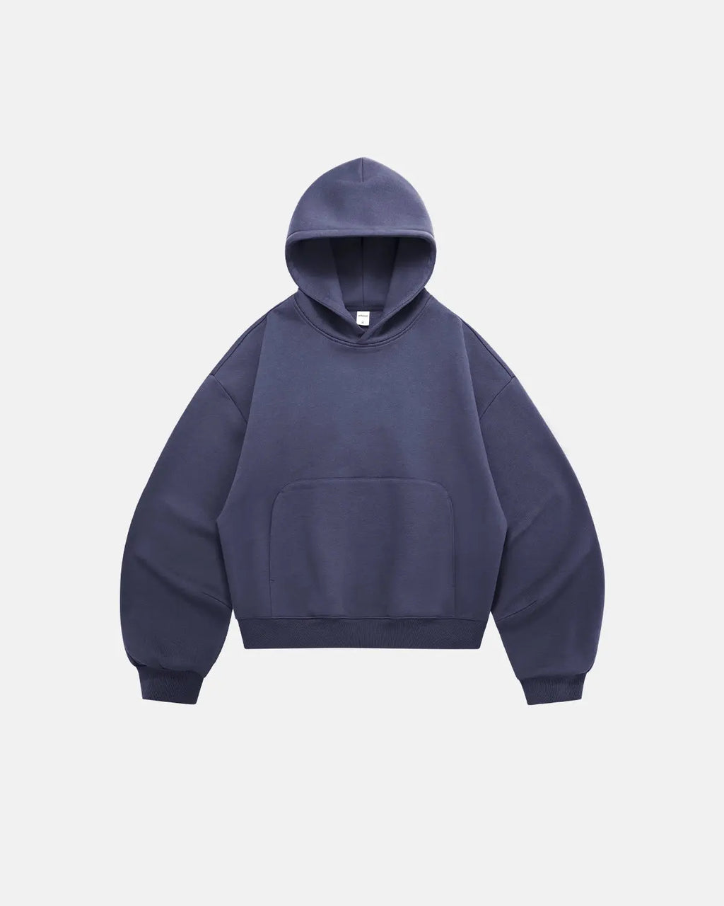 Unisex boxy hoodie with hood, long sleeves and kangaroo pocket