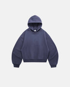 Unisex boxy hoodie with hood, long sleeves and kangaroo pocket