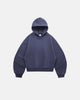 Unisex boxy hoodie with hood, long sleeves and kangaroo pocket