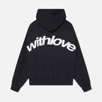 Women's graphic hooded sweatshirt with long sleeves
