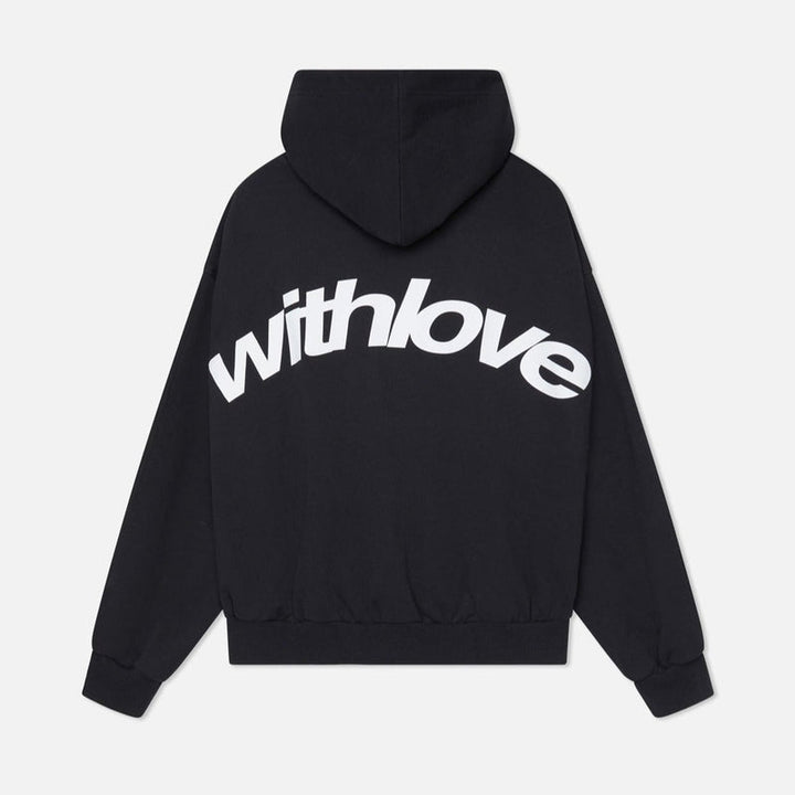 Women's graphic hooded sweatshirt with long sleeves
