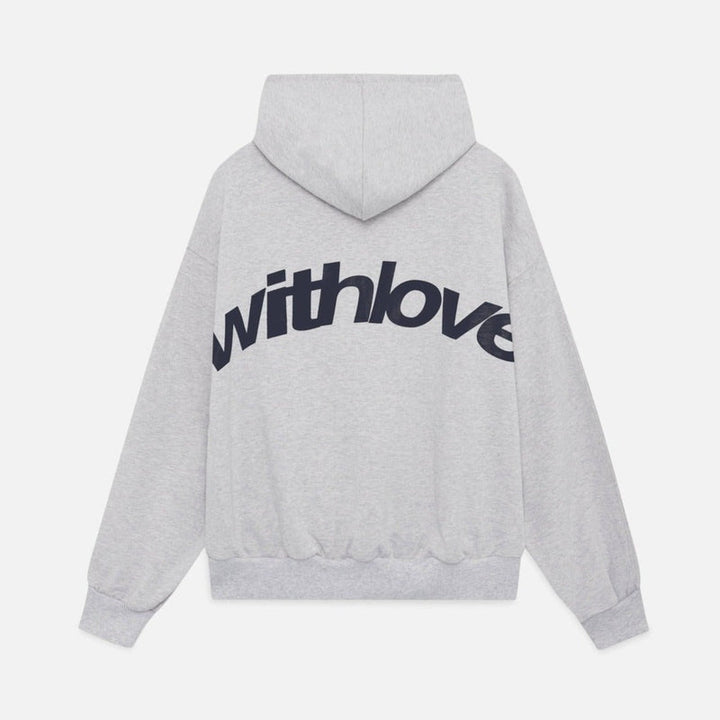 Women's graphic hooded sweatshirt with long sleeves
