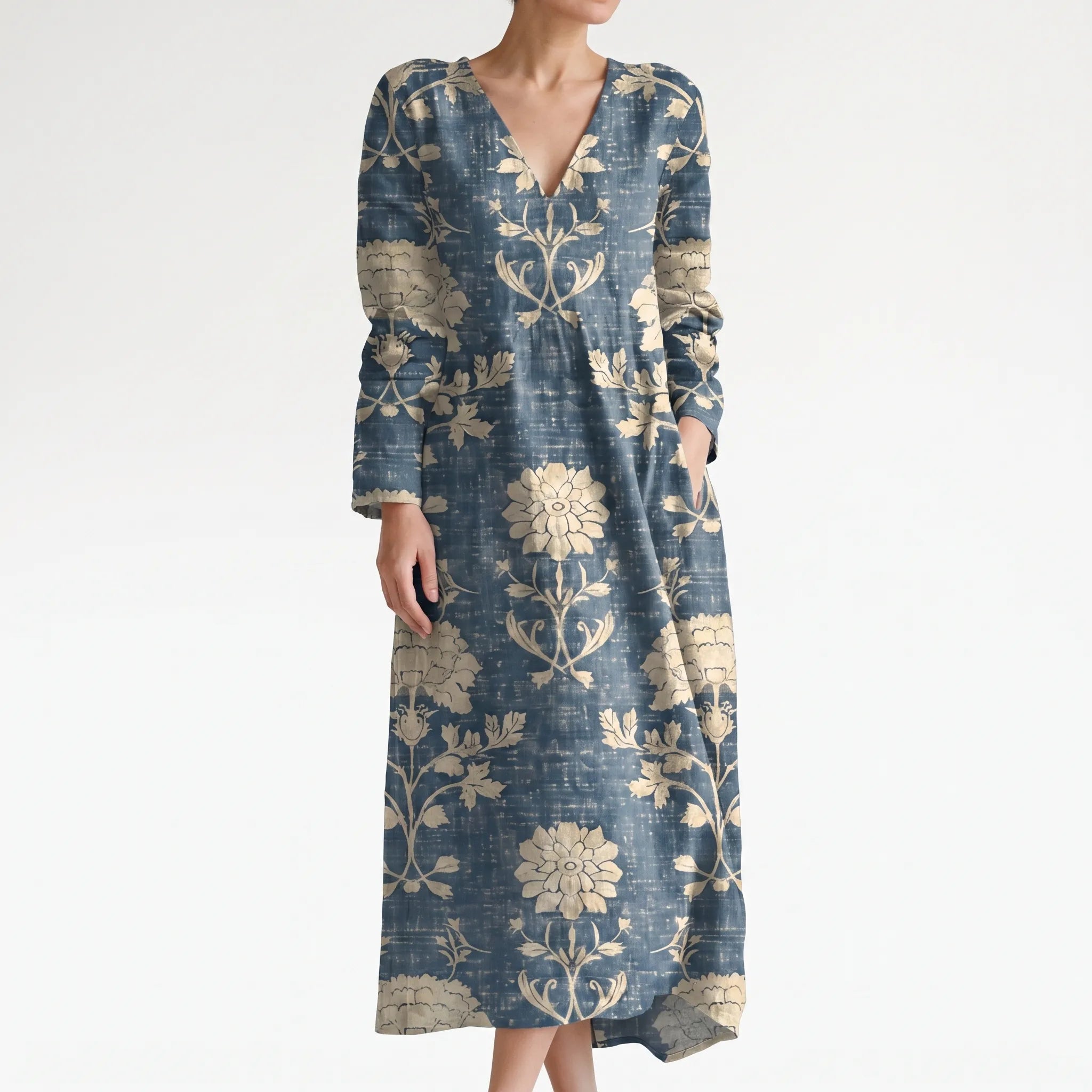 Botanira - Vintage Inspired Floral Midi Dress