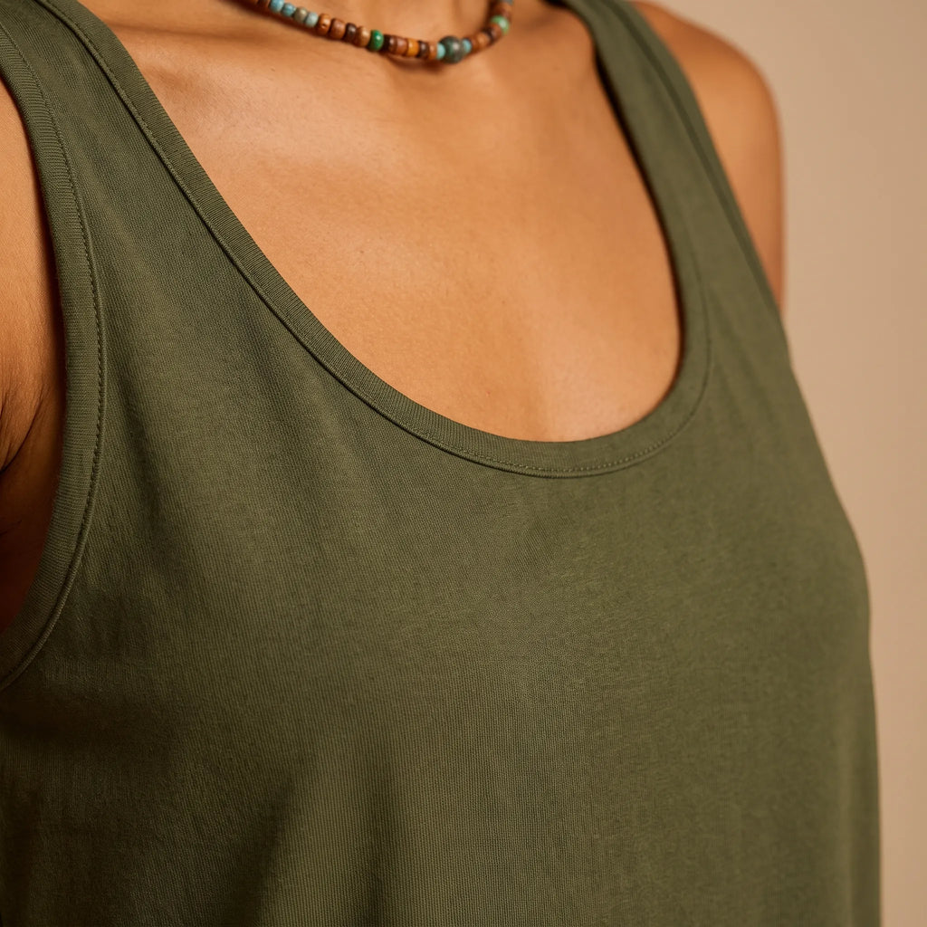 Breezea  - Casual Sleeveless V-Neck Top Staying Cool Outside