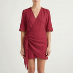 Breezona  - Relaxed Fit Summer Wrap Dress Summer Days Out
