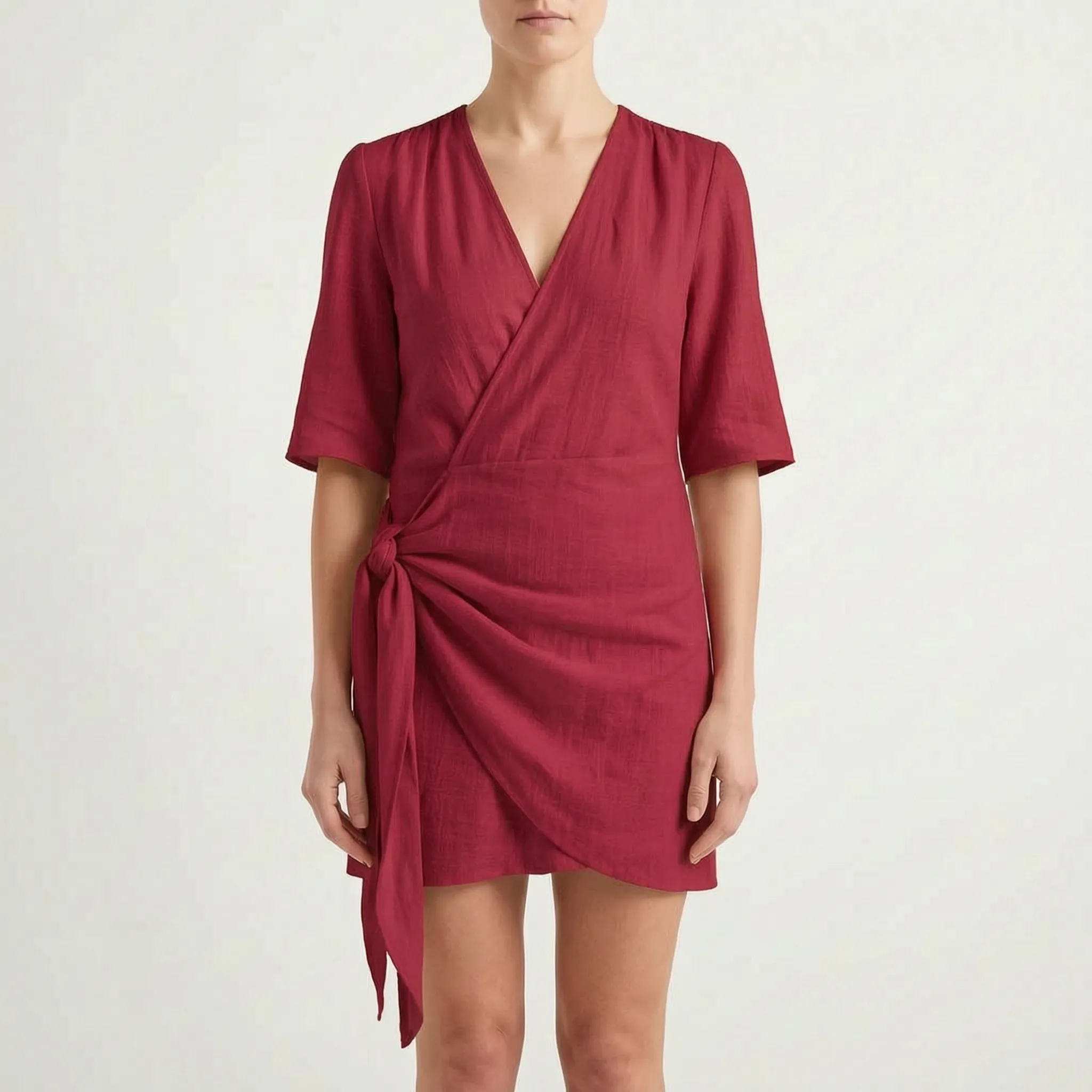 Breezona  - Relaxed Fit Summer Wrap Dress Summer Days Out