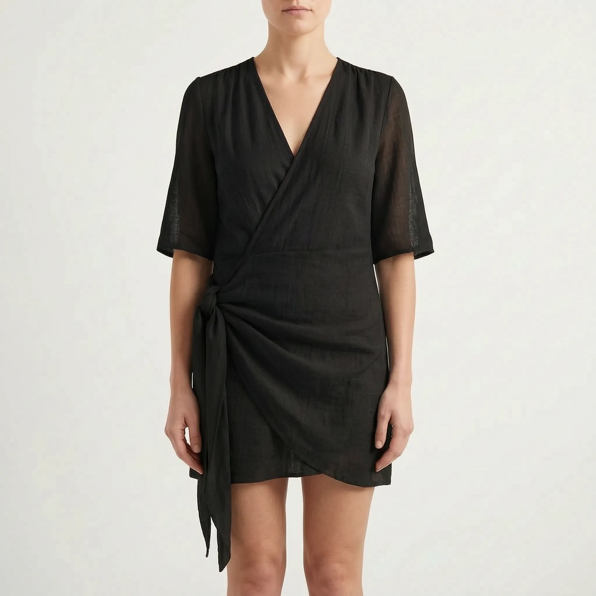 Breezona  - Relaxed Fit Summer Wrap Dress Summer Days Out