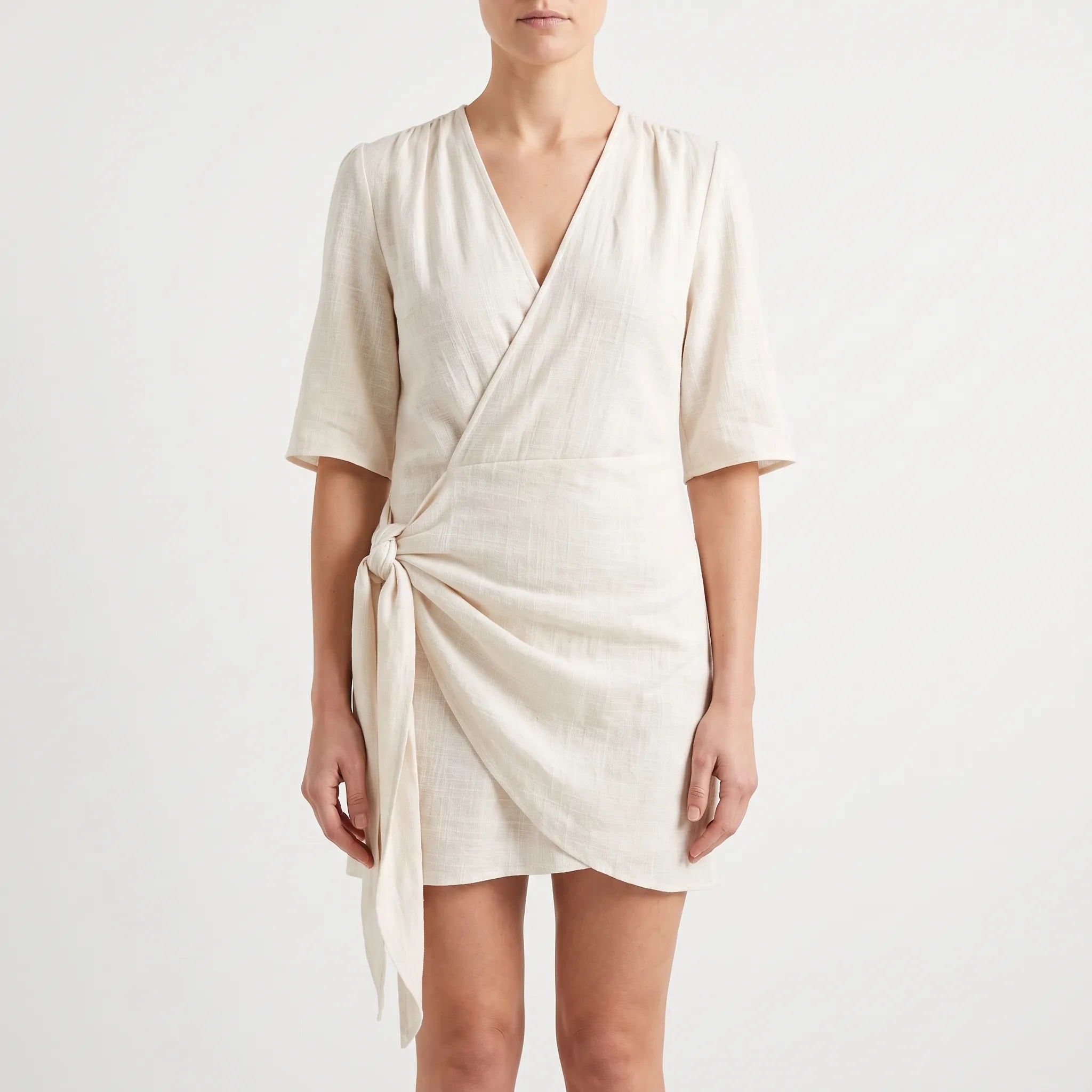 Breezona  - Relaxed Fit Summer Wrap Dress Summer Days Out