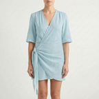 Breezona  - Relaxed Fit Summer Wrap Dress Summer Days Out
