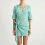 Breezona  - Relaxed Fit Summer Wrap Dress Summer Days Out
