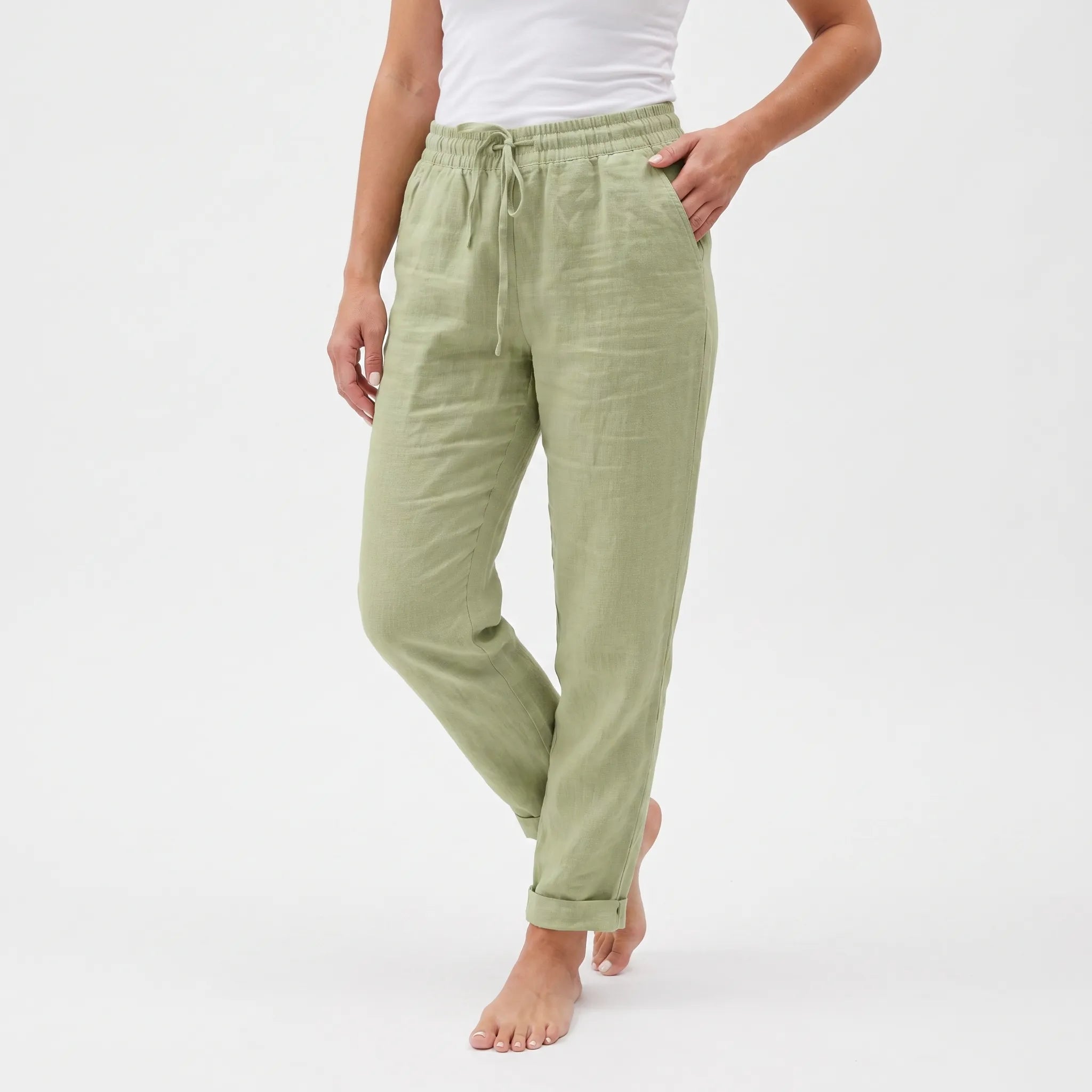 Breezora  - Women's Relaxed Fit Summer Trousers Casual Weekend Wear
