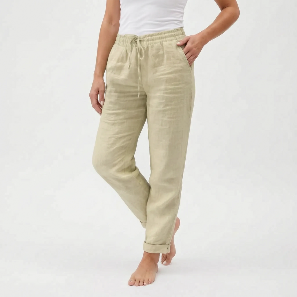 Breezora  - Women's Relaxed Fit Summer Trousers Casual Weekend Wear