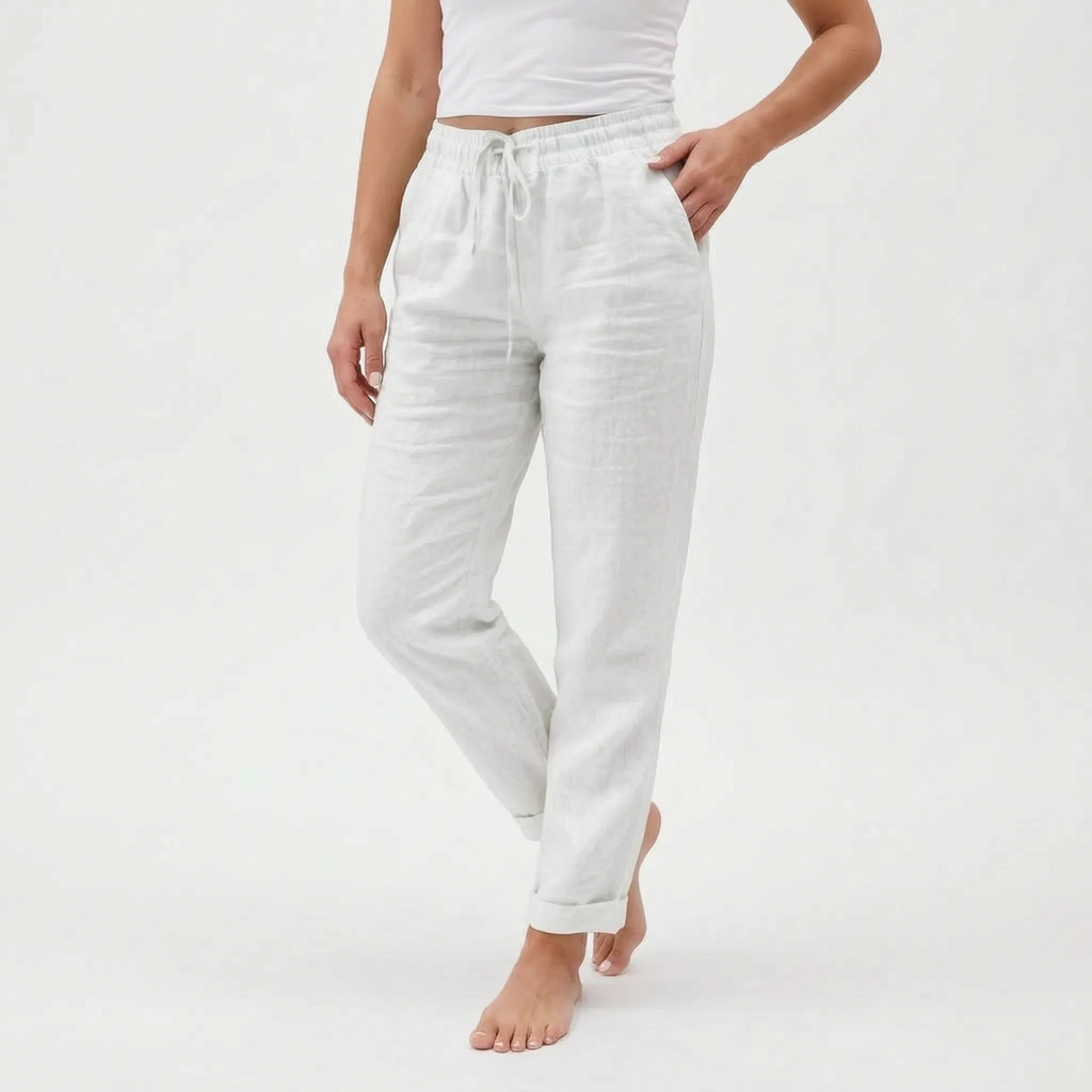 Breezora  - Women's Relaxed Fit Summer Trousers Casual Weekend Wear