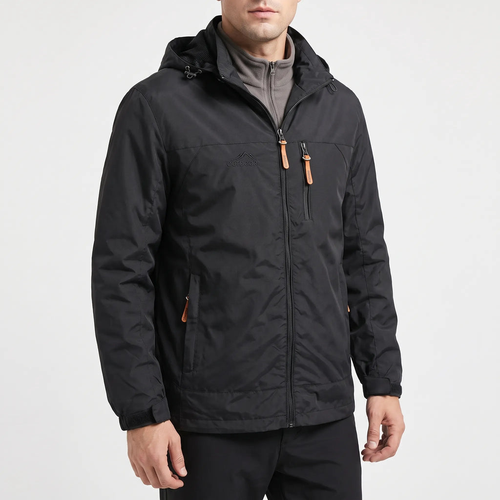 Breezox  - Men's Black Windbreaker Jacket Outdoor Commutes
