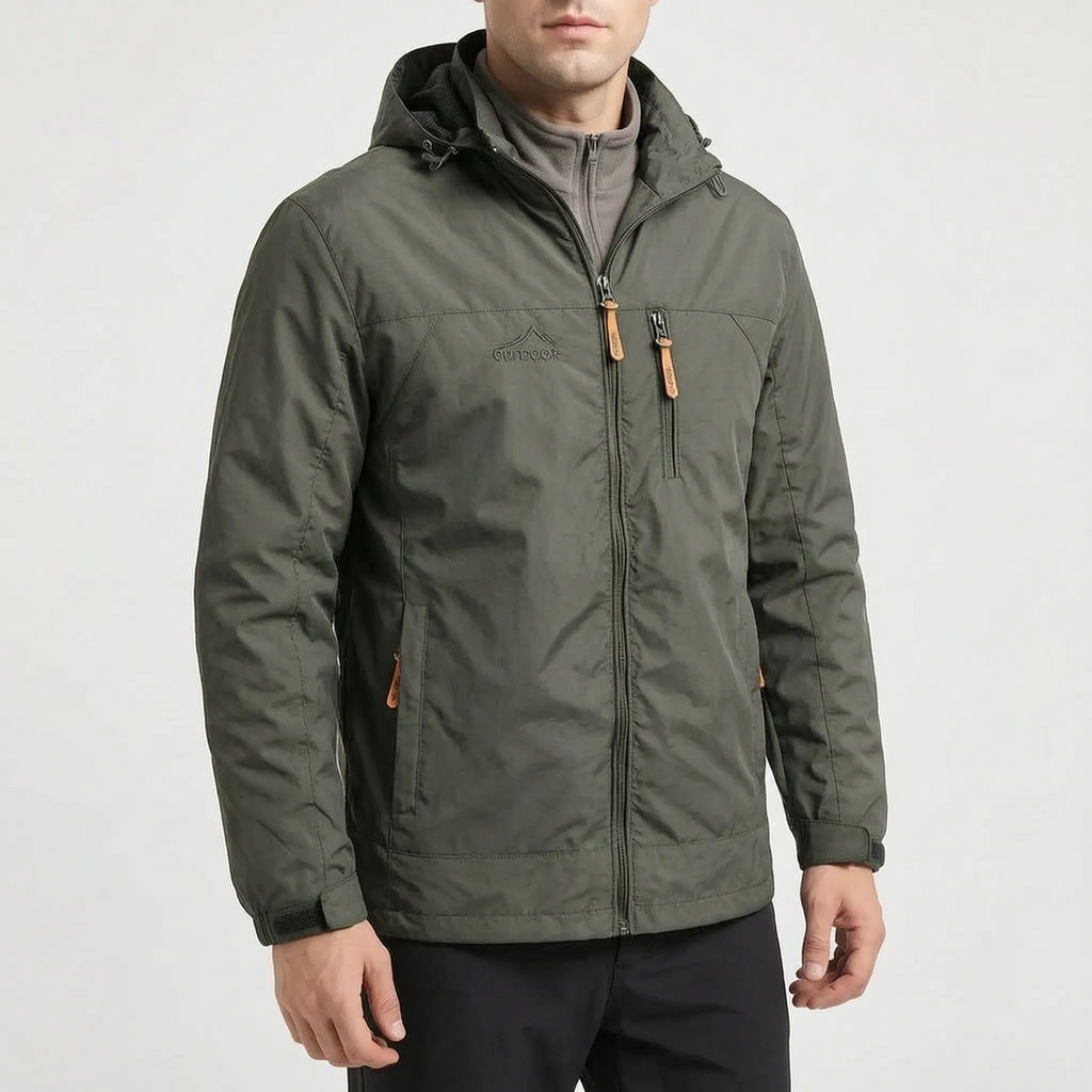 Breezox  - Men's Black Windbreaker Jacket Outdoor Commutes