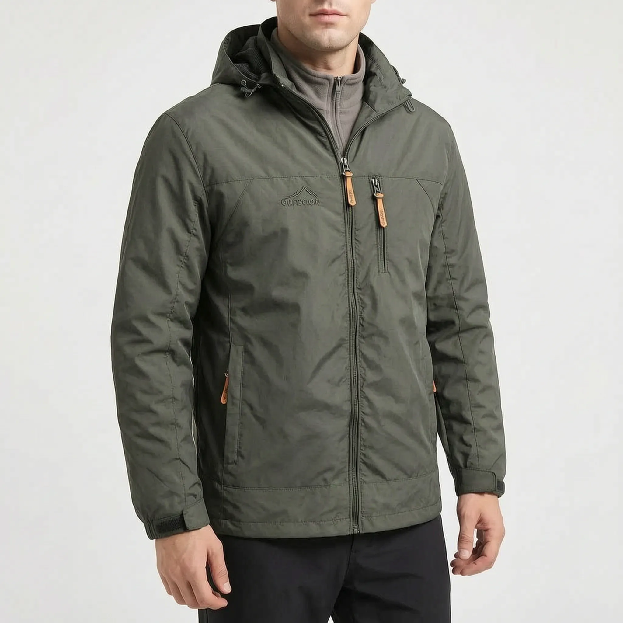 Breezox  - Men's Black Windbreaker Jacket Outdoor Commutes