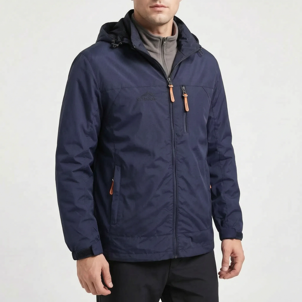 Breezox  - Men's Black Windbreaker Jacket Outdoor Commutes