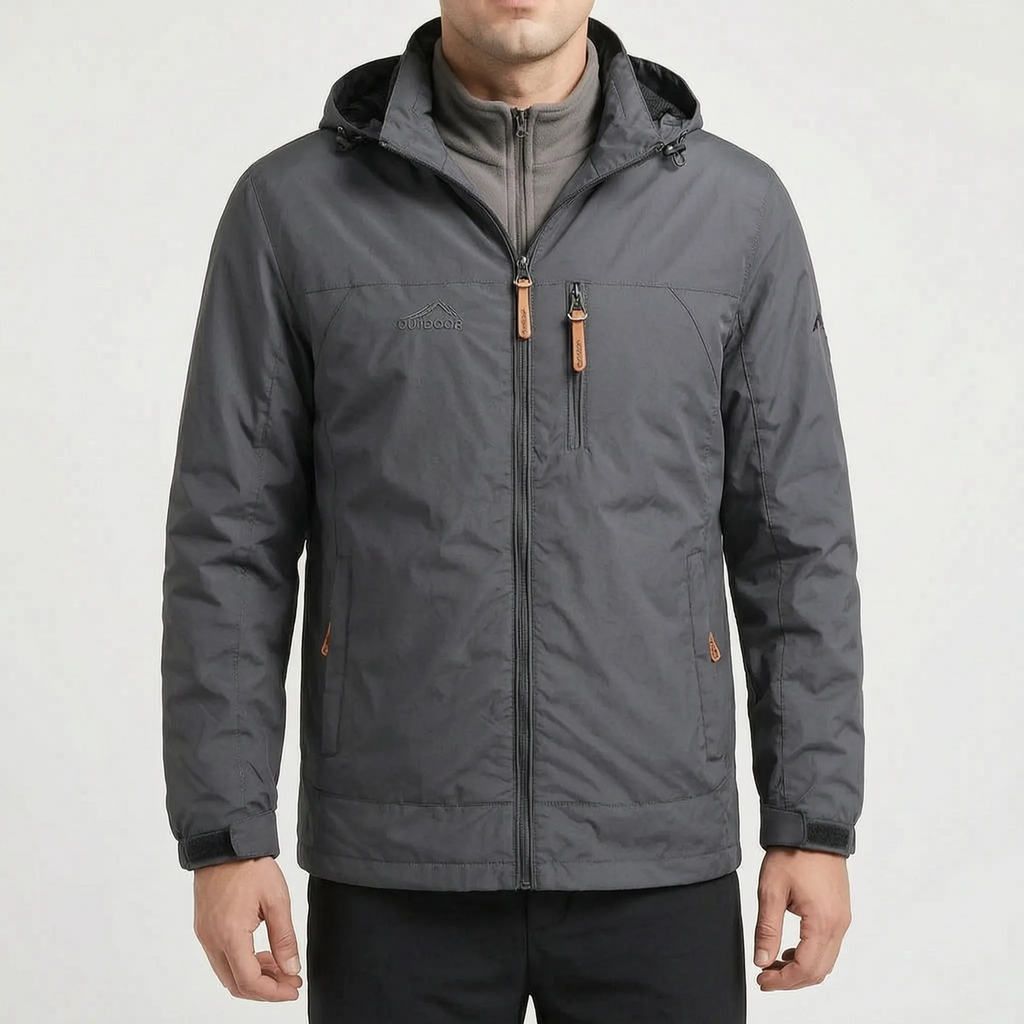 Breezox  - Men's Black Windbreaker Jacket Outdoor Commutes