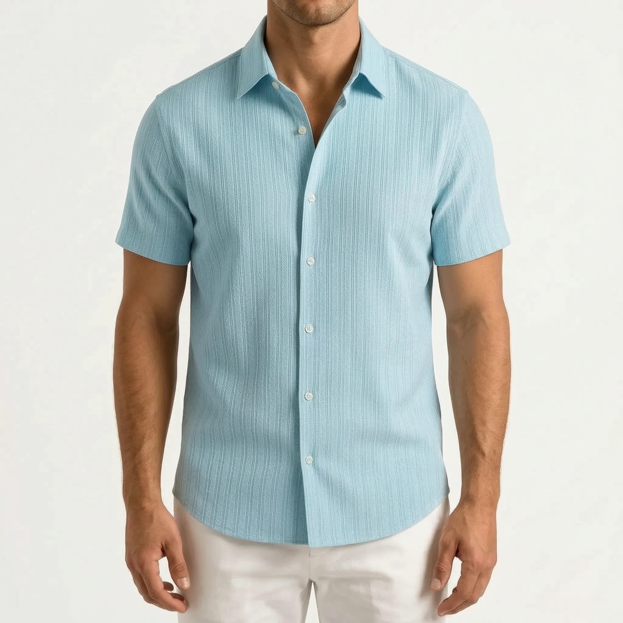 Breezura  - Casual Short Sleeve Shirt Summer Holidays