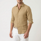 Brezon  - Long Sleeve Textured Casual Shirt Summer Holidays