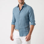 Brezon  - Long Sleeve Textured Casual Shirt Summer Holidays