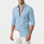 Brezon  - Long Sleeve Textured Casual Shirt Summer Holidays